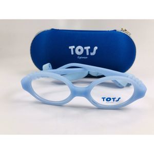 New TOTS Matte Light Blue JOY Eyeglasses for KIDS 37mm with Case & Strap